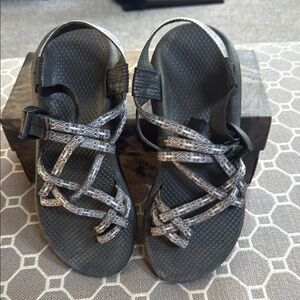 Chaco Black and Gray Sandals Slip-On Comfort